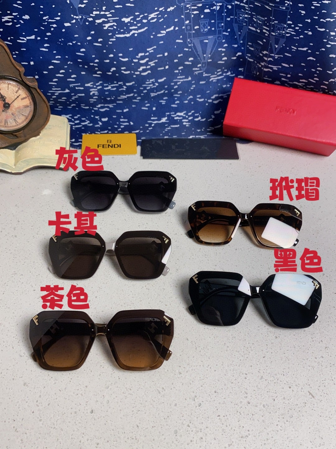 Fendi Cat-Eye Gray Lens Sunglasses for Men & Women - detail image 12