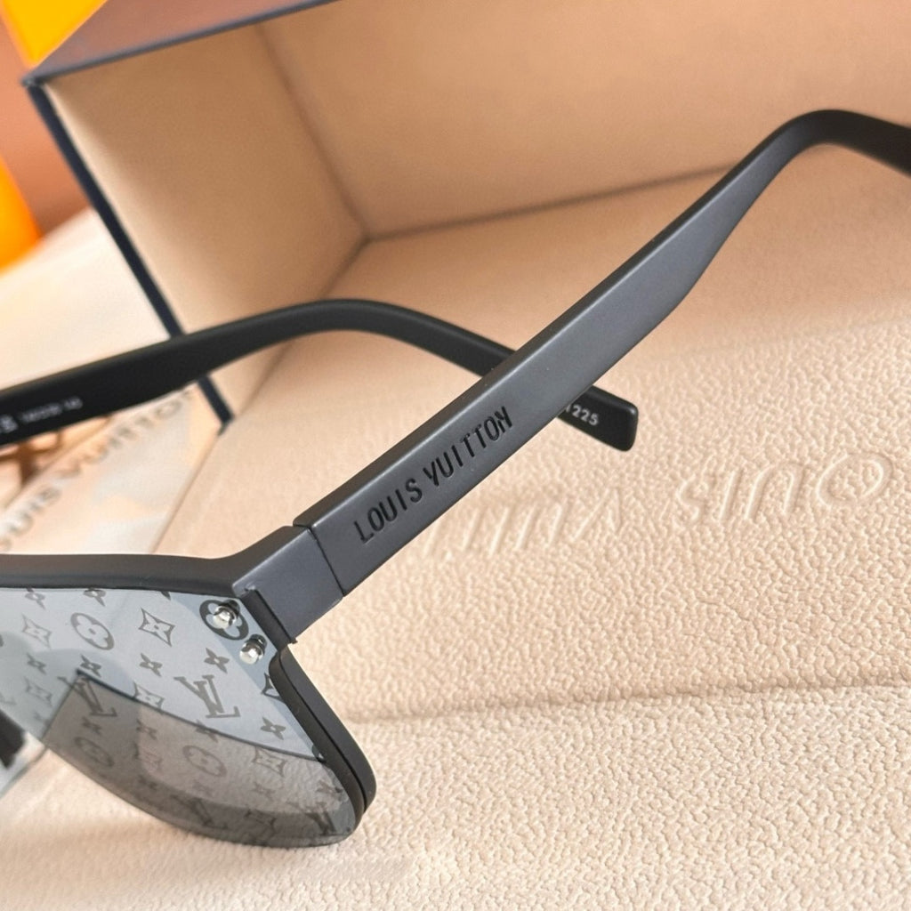 Louis Vuitton Z1082 Lightweight Rimless Gold Lens Sunglasses for Men & Women - detail image 6
