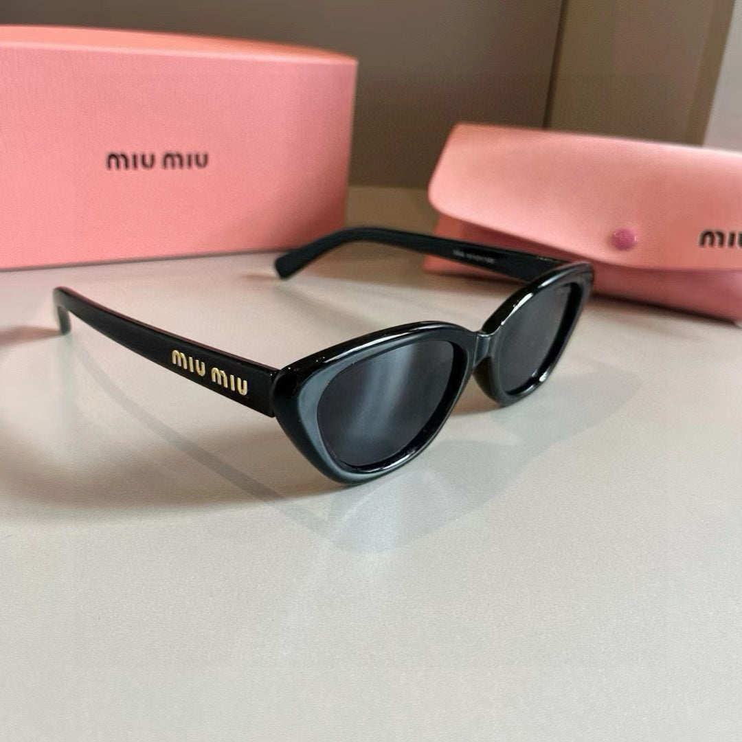 Miu Miu Cat-Eye Silver Lens Sunglasses for Men & Women - 487719