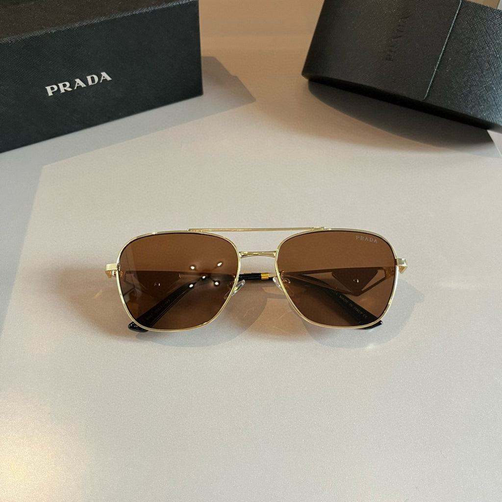 Prada Polarized Fashion Brown Lens Sunglasses for Men - 372133 - detail image 2