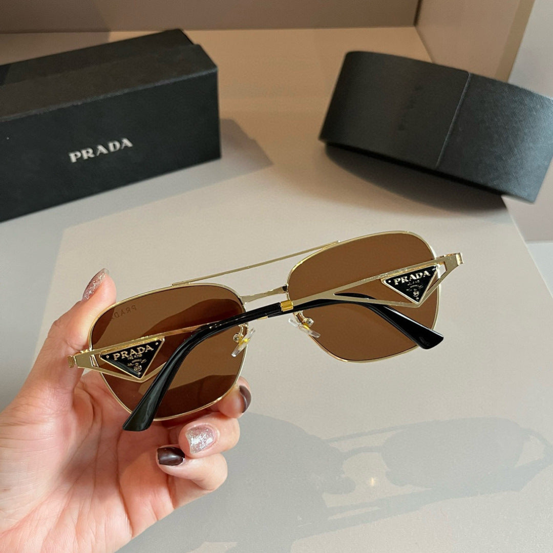 Prada Polarized Fashion Brown Lens Sunglasses for Men - 372133 - detail image 4