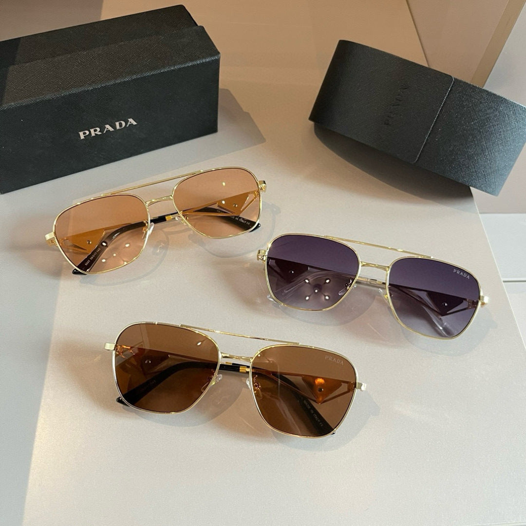 Prada Polarized Fashion Gold Lens Sunglasses for Men - 372135 - detail image 11