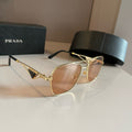 Prada Polarized Fashion Gold Lens Sunglasses for Men - 372135