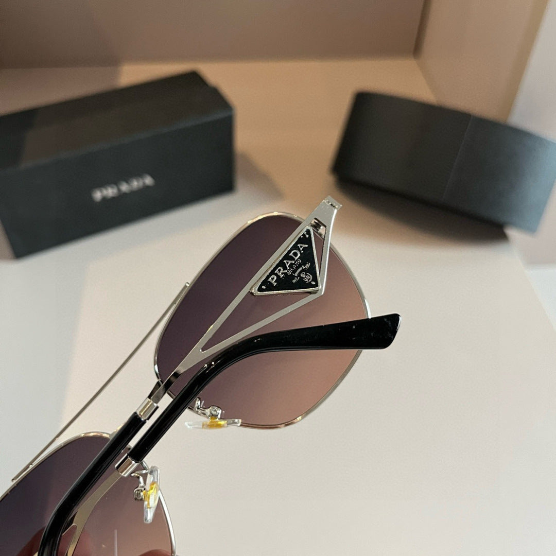 Prada Polarized Fashion Silver Lens Sunglasses for Men - 372136 - detail image 8