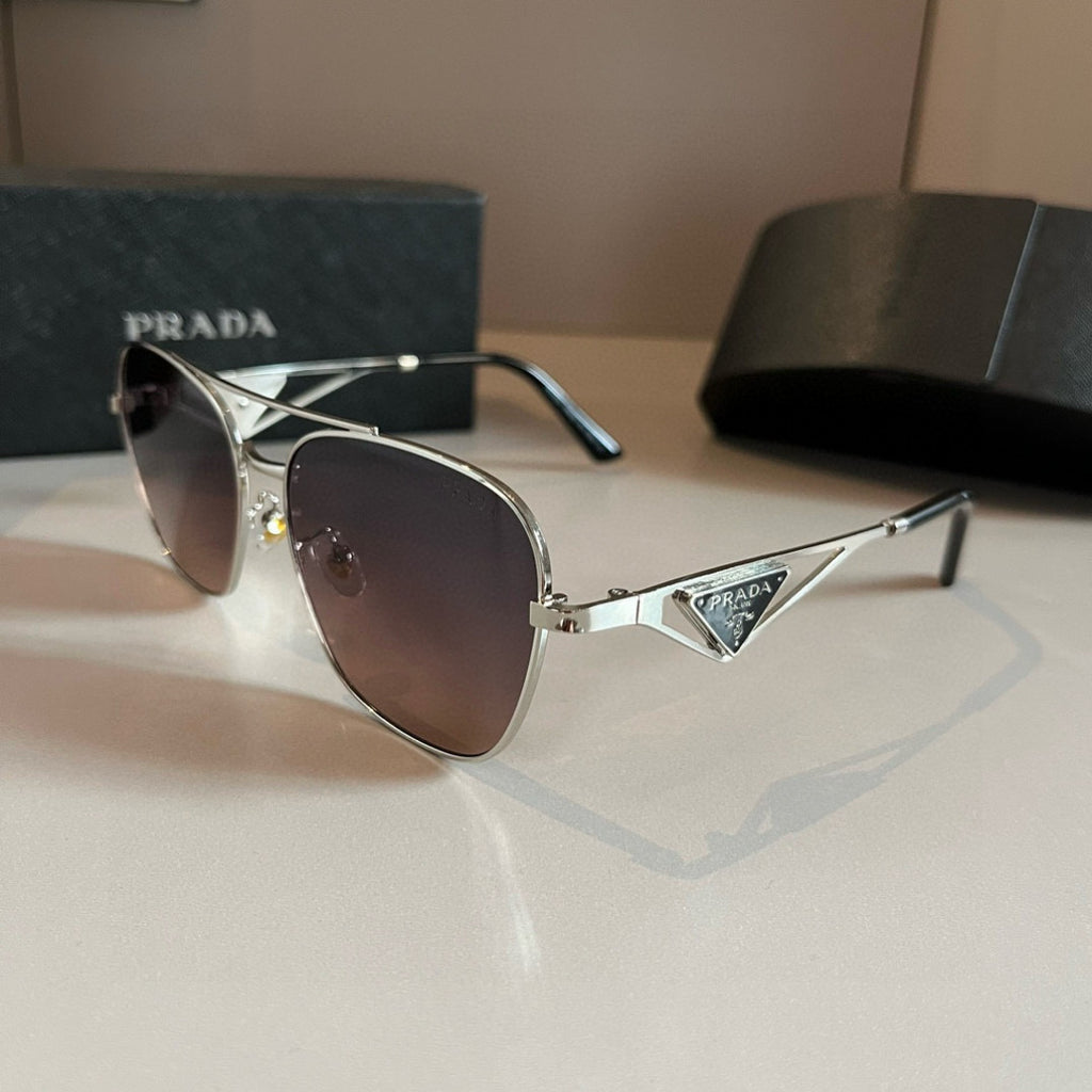 Prada Polarized Fashion Silver Lens Sunglasses for Men - 372136 - detail image 3