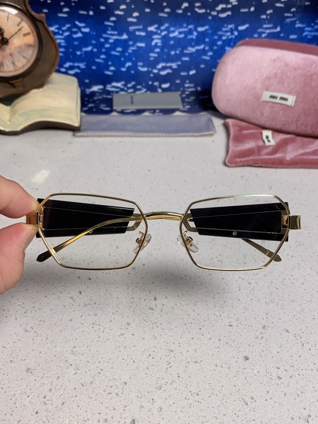 Miu Miu Fashion Silver Lens Sunglasses for Women - 432598 - detail image 4