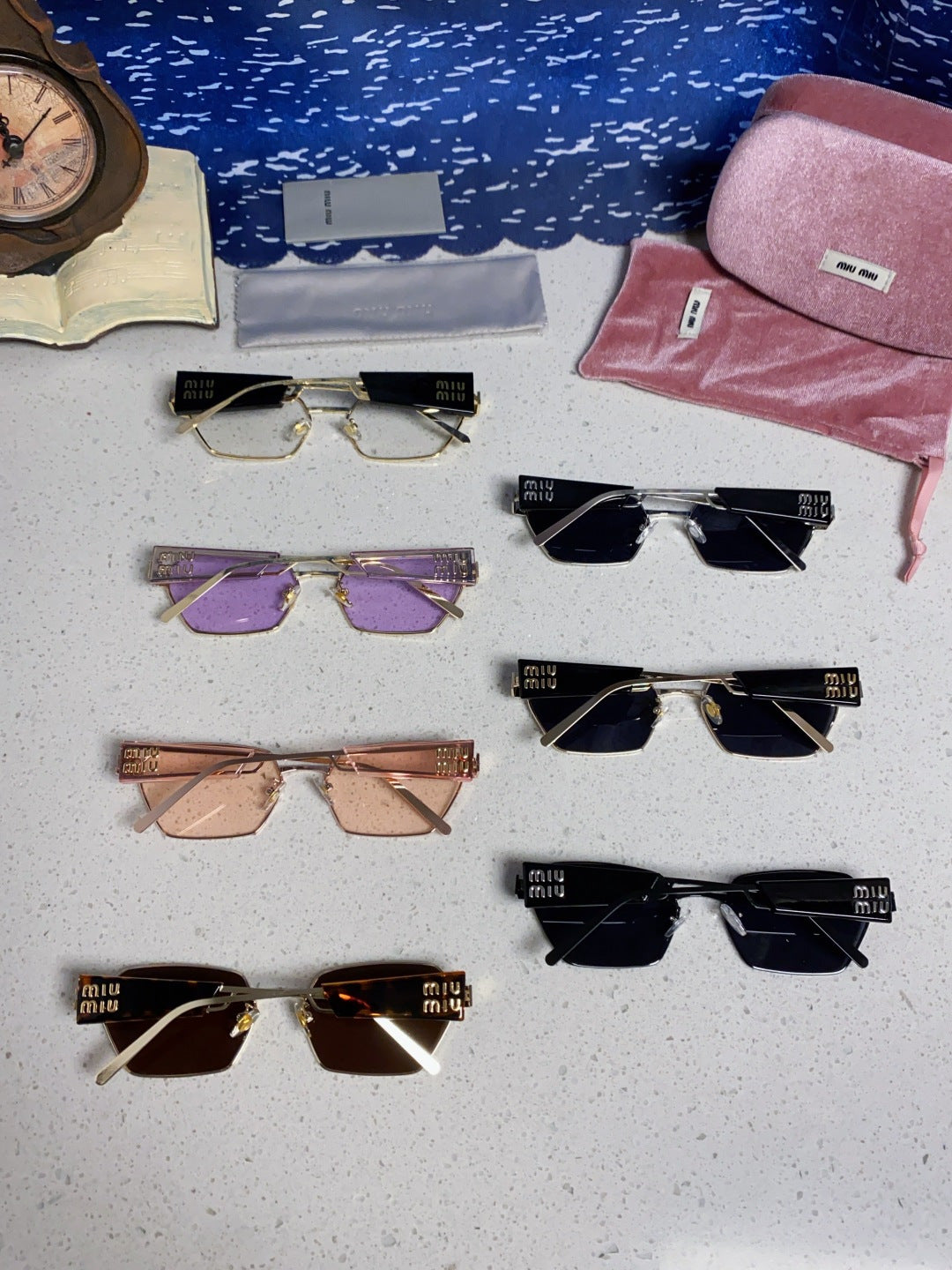 Miu Miu Fashion Blue Lens Sunglasses for Women - 432596 - detail image 11