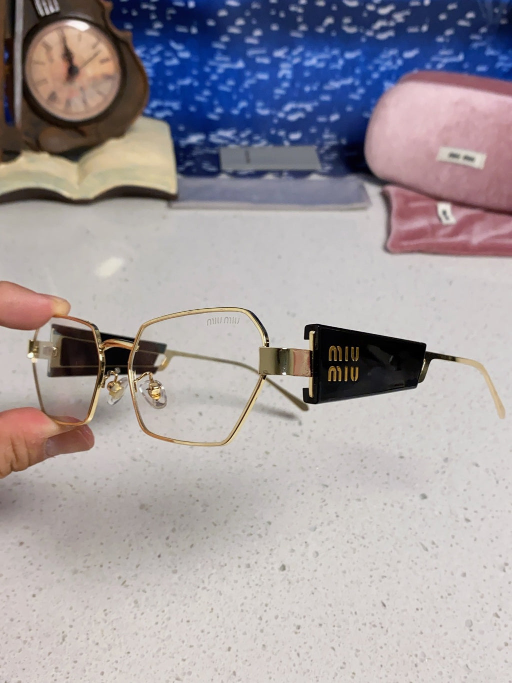 Miu Miu Fashion Silver Lens Sunglasses for Women - 399209 - detail image 6