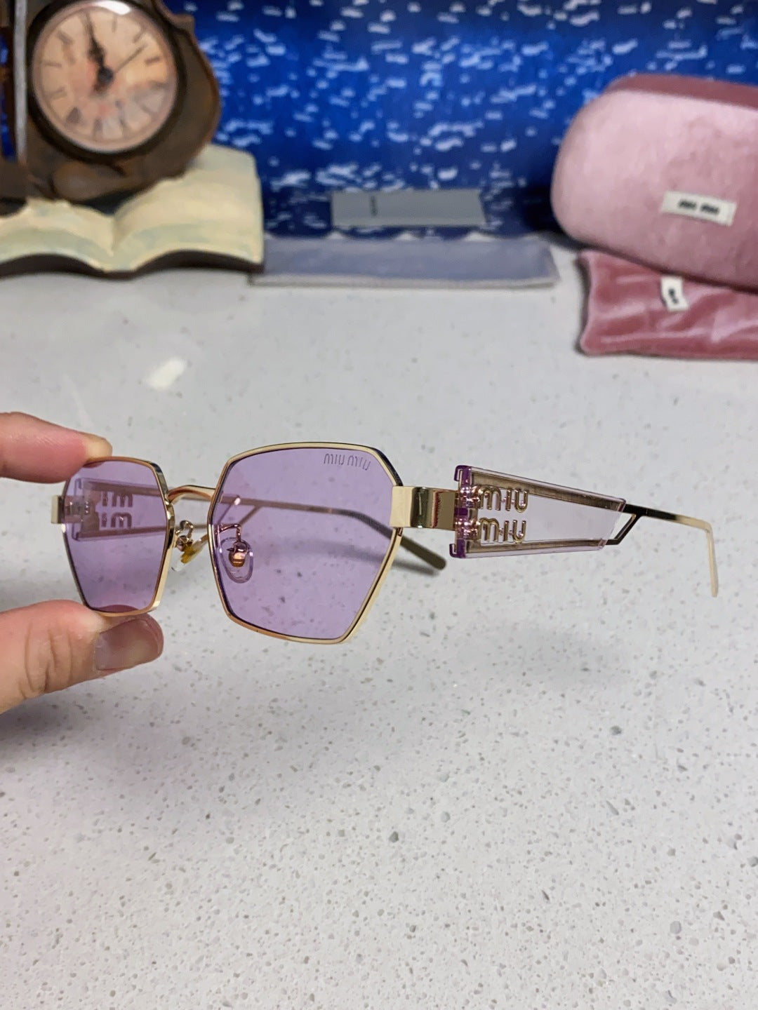 Miu Miu Fashion Silver Lens Sunglasses for Women - detail image 6
