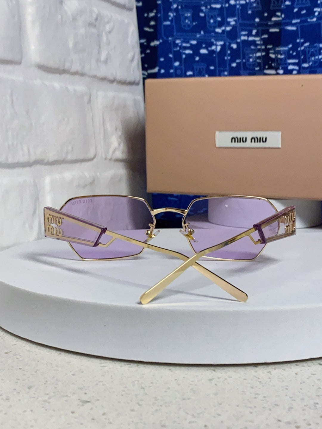 Miu Miu Fashion Silver Lens Sunglasses for Women - 399210 - detail image 3