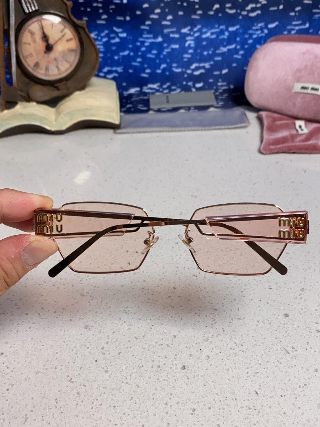 Miu Miu Fashion Brown Lens Sunglasses for Women - 399211 - detail image 5