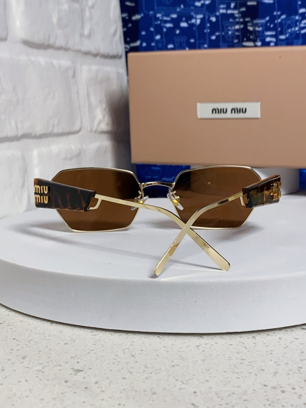 Miu Miu Fashion Brown Lens Sunglasses for Women - 399212 - detail image 3
