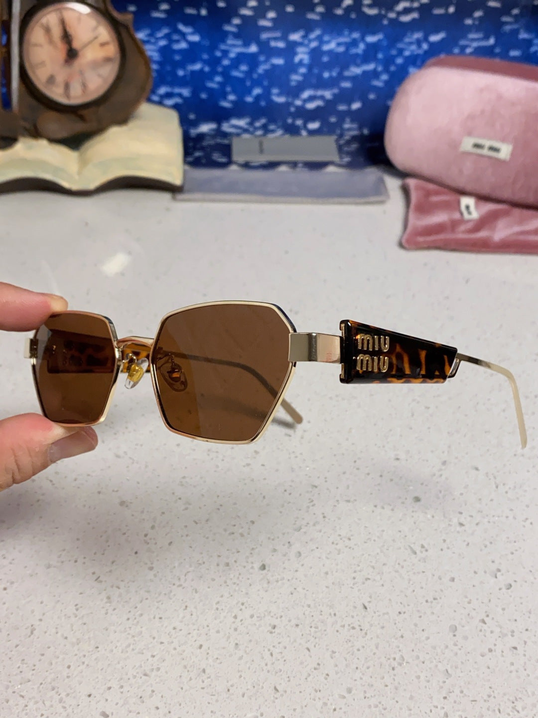 Miu Miu Fashion Brown Lens Sunglasses for Women - 399212 - detail image 6