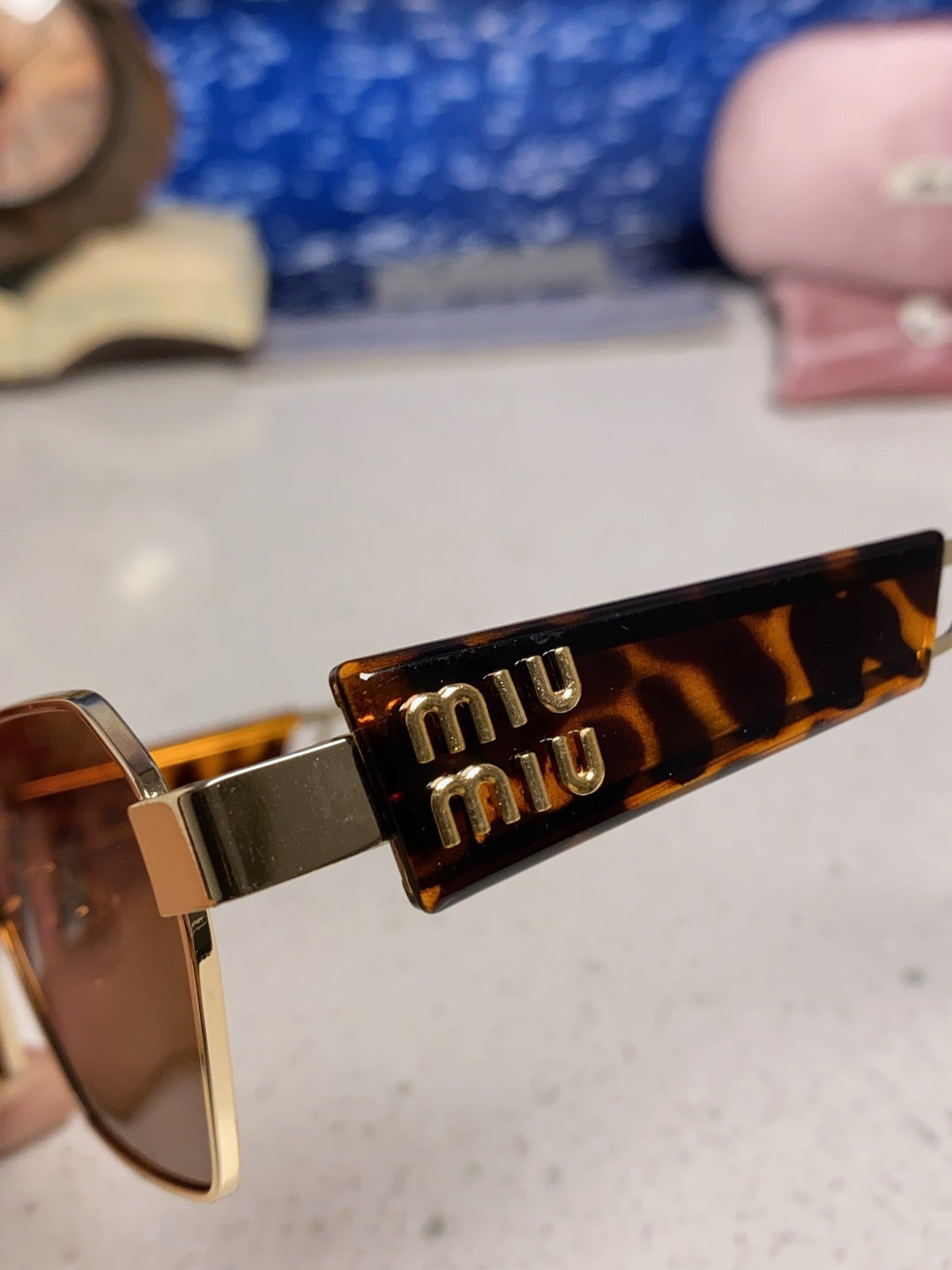 Miu Miu Fashion Brown Lens Sunglasses for Women - 432594 - detail image 7