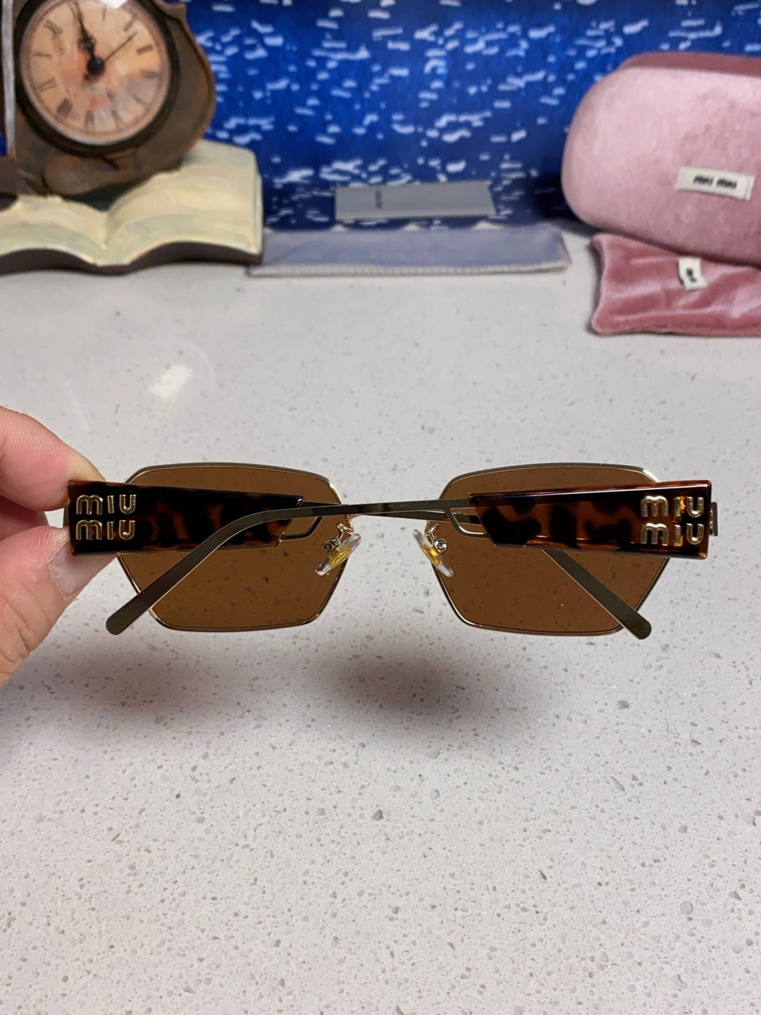 Miu Miu Fashion Brown Lens Sunglasses for Women - 432594 - detail image 5