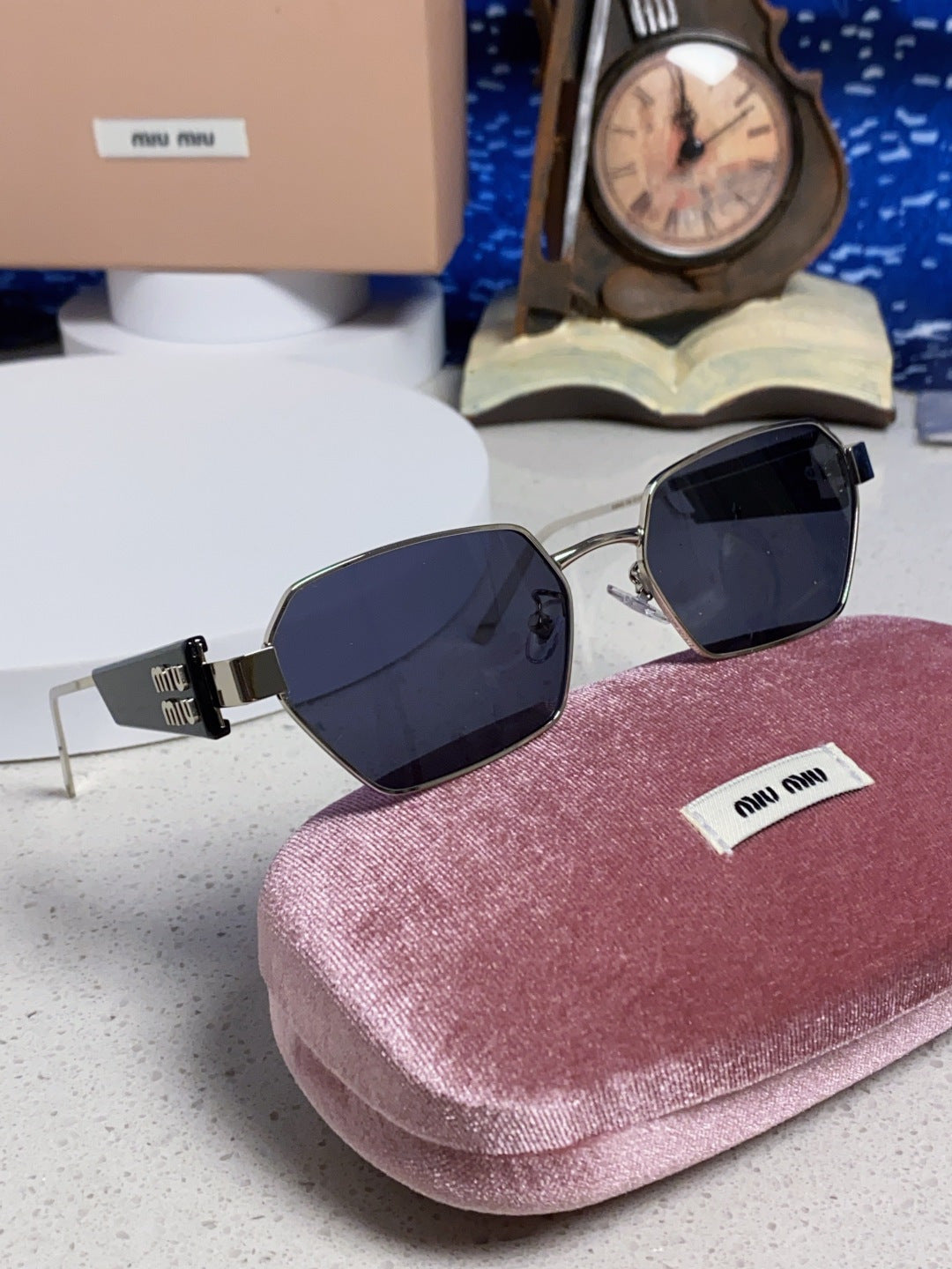 Miu Miu Fashion Blue Lens Sunglasses for Women - 432595 - detail image 10