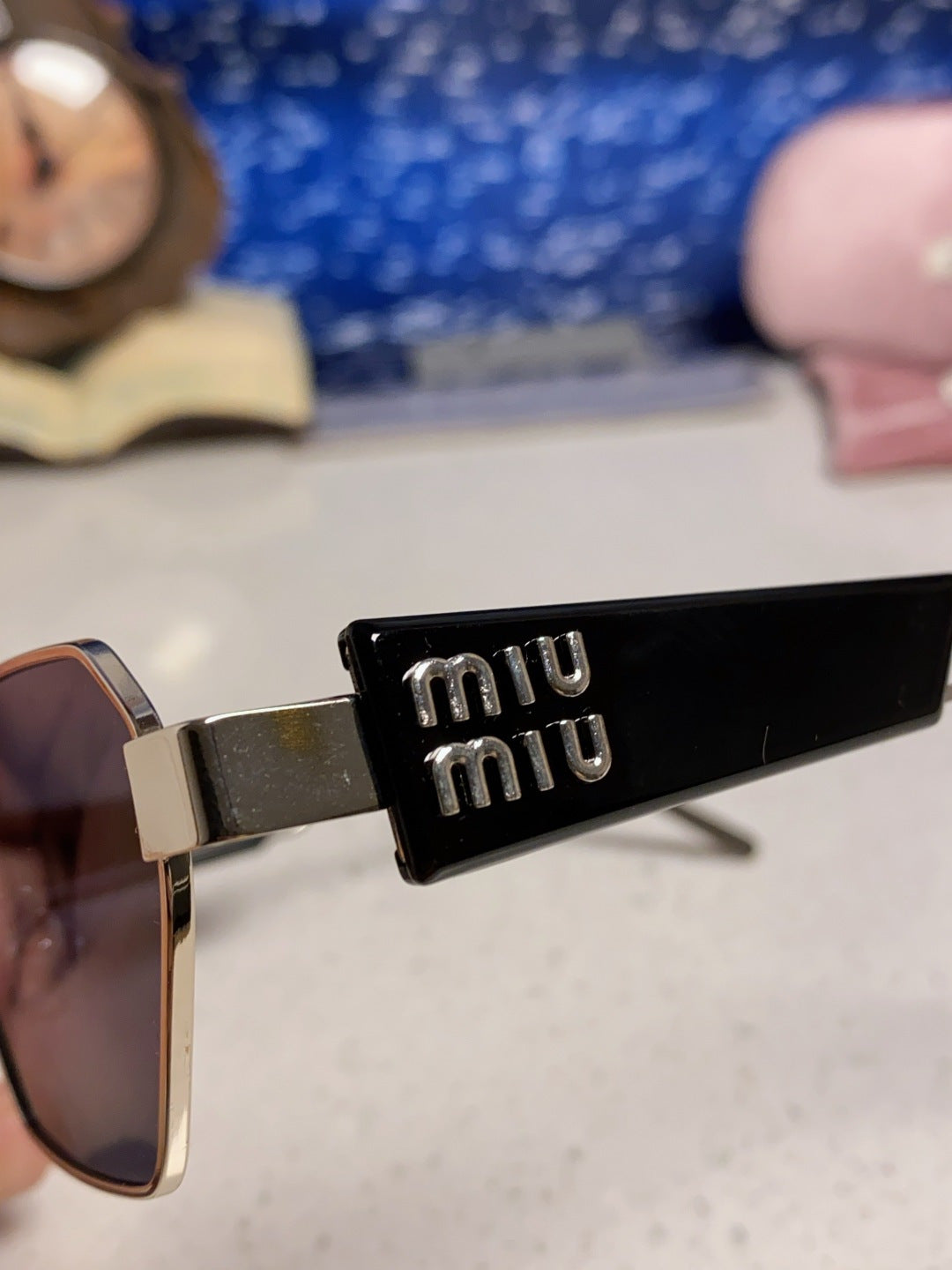 Miu Miu Fashion Blue Lens Sunglasses for Women - 432595 - detail image 7
