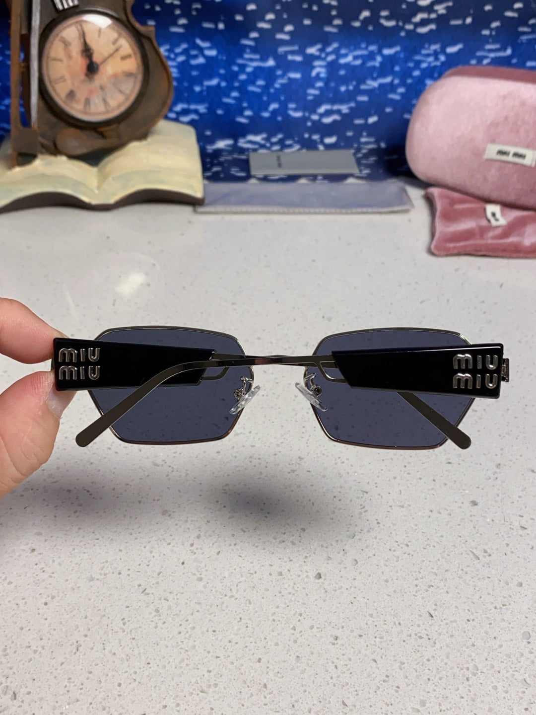 Miu Miu Fashion Blue Lens Sunglasses for Women - 432595 - detail image 5