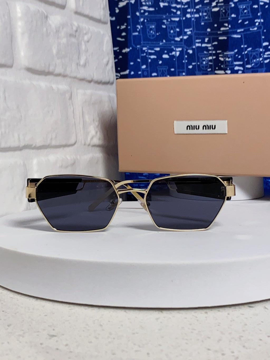 Miu Miu Fashion Blue Lens Sunglasses for Women - 399215 - detail image 2