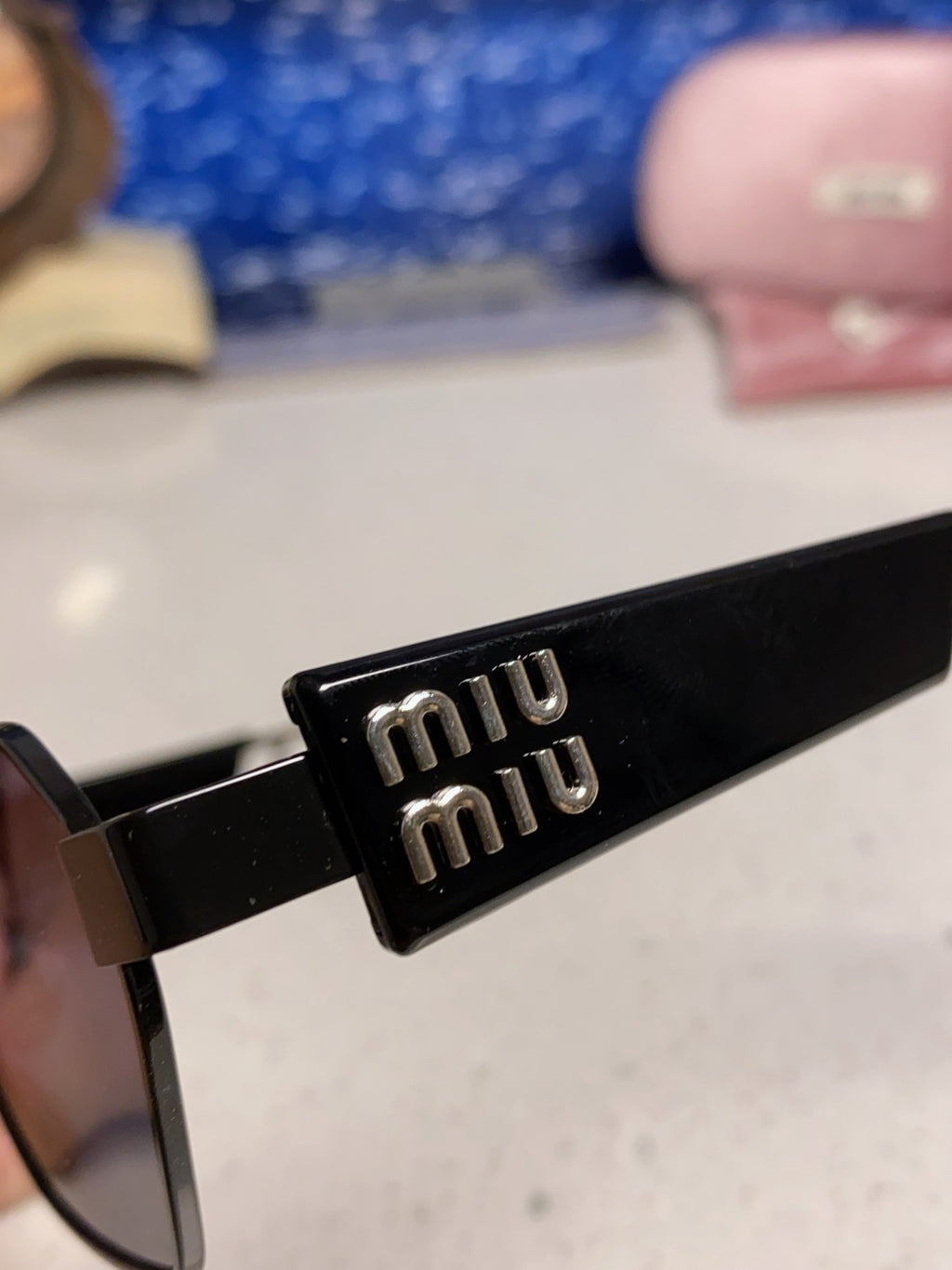 Miu Miu Fashion Blue Lens Sunglasses for Women - 432596 - detail image 7
