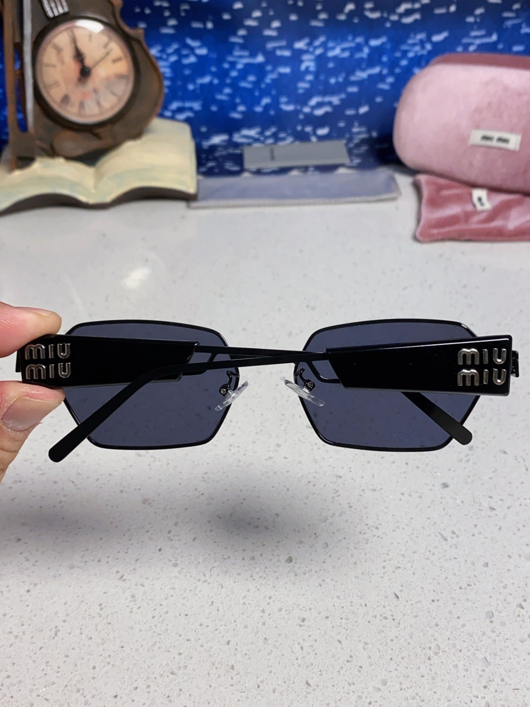 Miu Miu Fashion Blue Lens Sunglasses for Women - 432596 - detail image 5