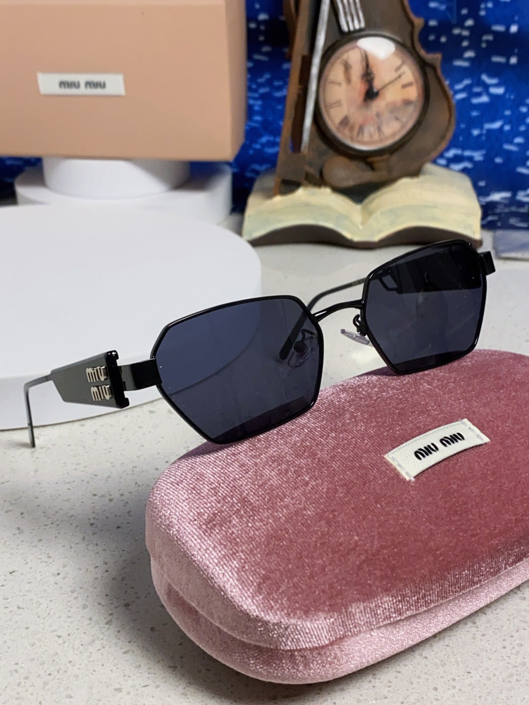 Miu Miu Fashion Blue Lens Sunglasses for Women - 399214 - detail image 10