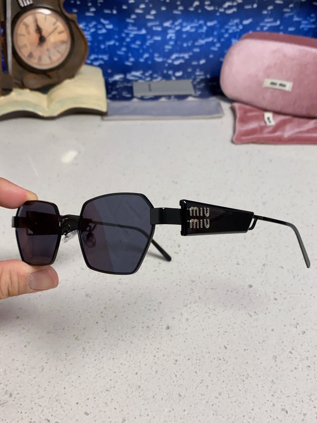 Miu Miu Fashion Blue Lens Sunglasses for Women - 432596 - detail image 6