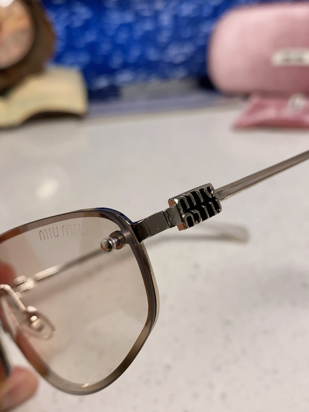 Miu Miu Fashion Pink Lens Sunglasses for Men & Women - 399169 - detail image 8