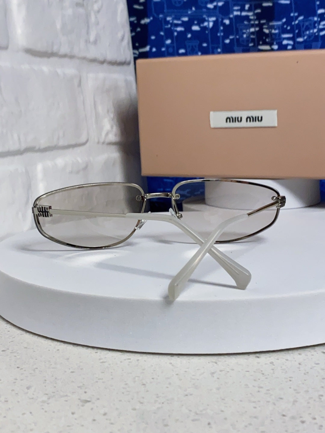 Miu Miu Fashion Pink Lens Sunglasses for Men & Women - 399169 - detail image 4