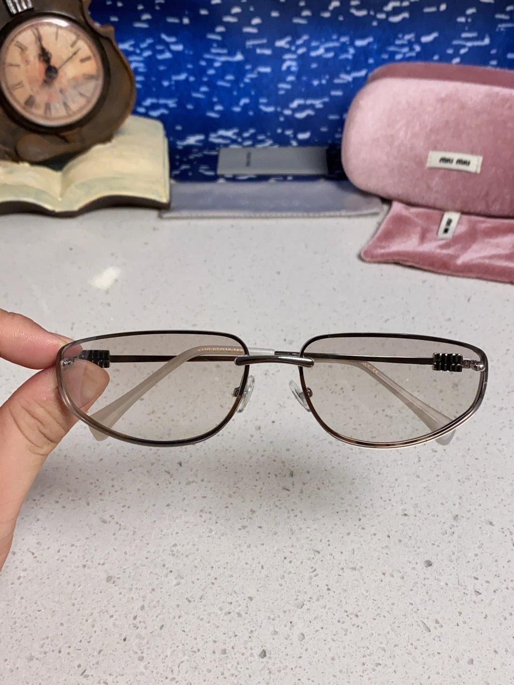Miu Miu Fashion Pink Lens Sunglasses for Men & Women - 399169 - detail image 5