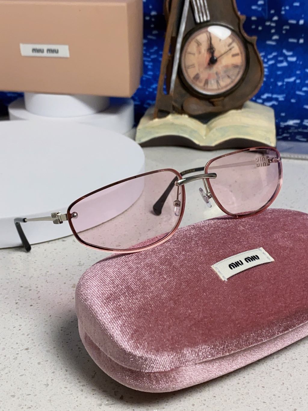 Miu Miu Fashion Pink Lens Sunglasses for Men & Women - detail image 11