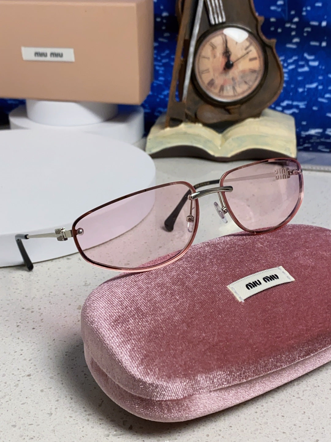 Miu Miu Fashion Pink Lens Sunglasses for Men & Women - detail image 11