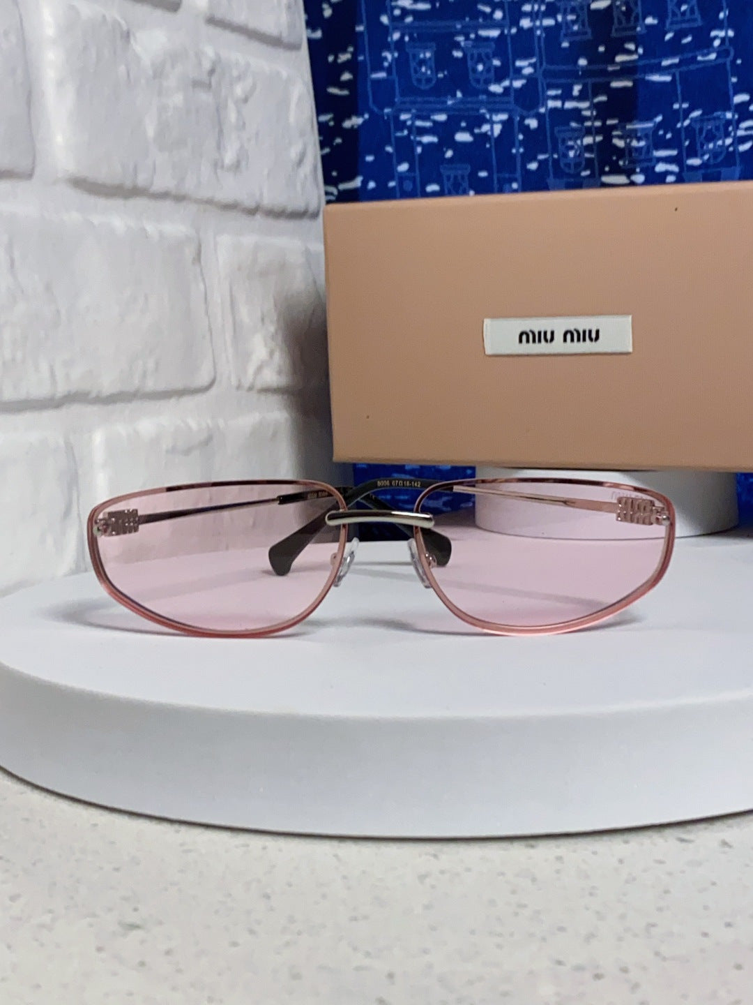 Miu Miu Fashion Pink Lens Sunglasses for Men & Women - detail image 3