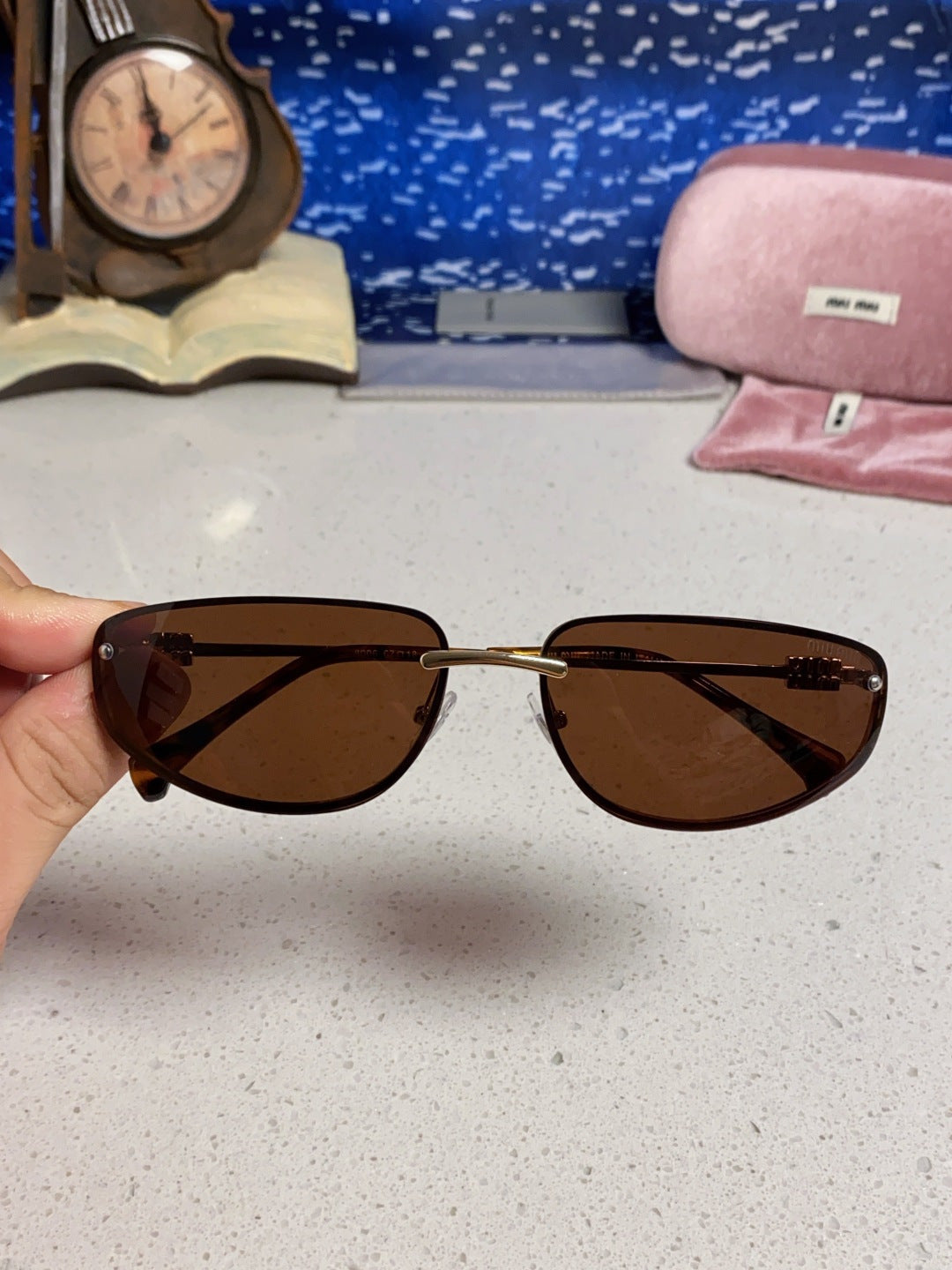 Miu Miu Fashion Red Lens Sunglasses for Men & Women - 399171 - detail image 4