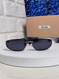 Miu Miu Fashion Black Lens Sunglasses for Men & Women - 399172