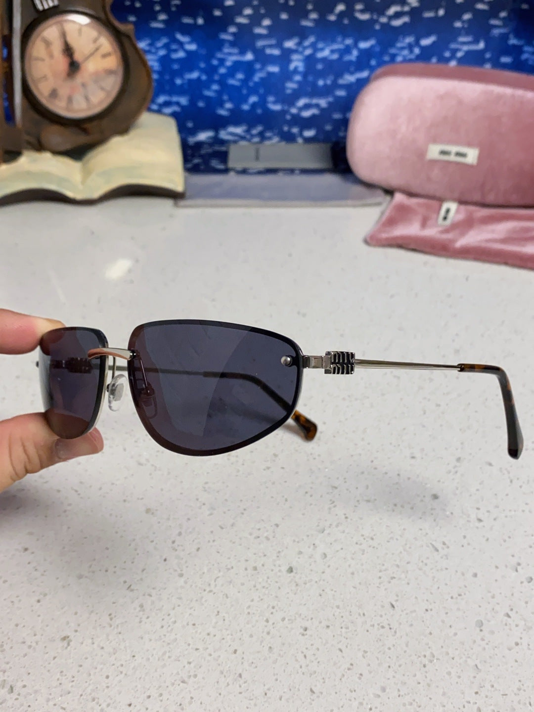 Miu Miu Fashion Black Lens Sunglasses for Men & Women - 399172 - detail image 5