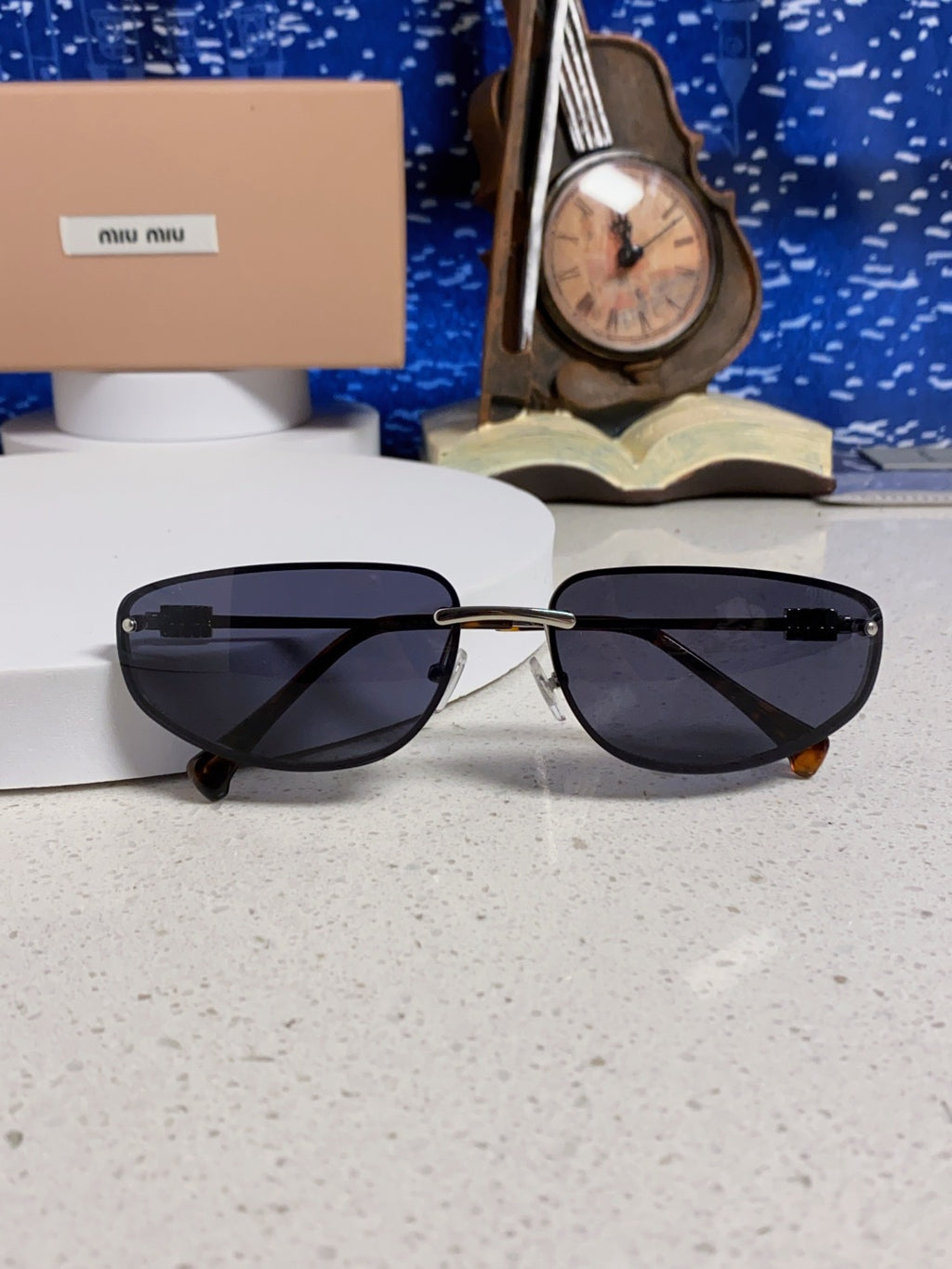 Miu Miu Fashion Black Lens Sunglasses for Men & Women - 399172 - detail image 8