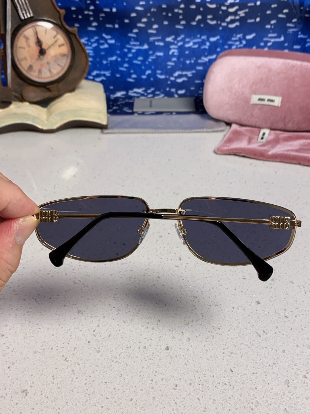 Miu Miu Fashion Silver Lens Sunglasses for Men & Women - 399173 - detail image 5