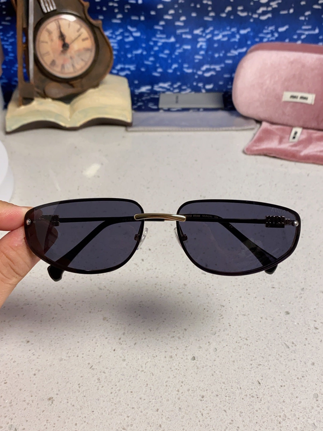 Miu Miu Fashion Silver Lens Sunglasses for Men & Women - 399173 - detail image 4