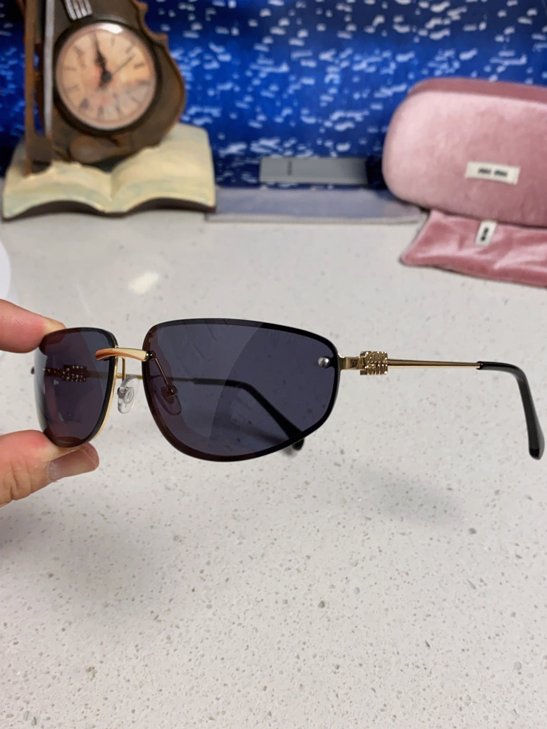 Miu Miu Fashion Silver Lens Sunglasses for Men & Women - 399173 - detail image 6
