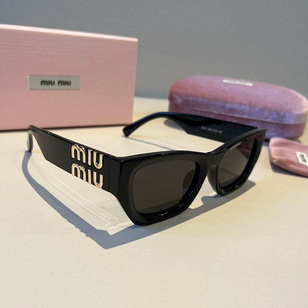 Miu Miu Fashion Black Lens Sunglasses for Men & Women - 432680
