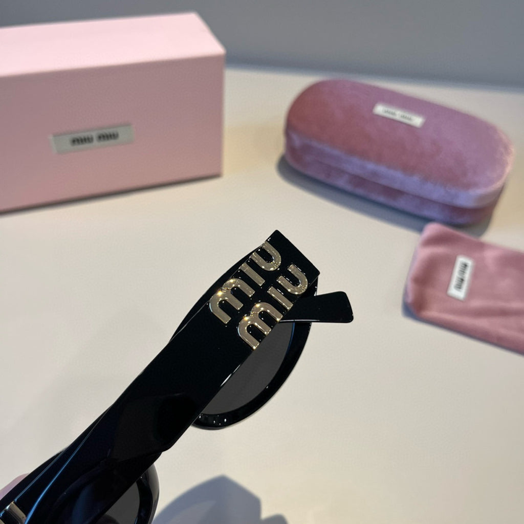 Miu Miu Cat-Eye Black Lens Sunglasses for Men & Women - 466162 - detail image 7