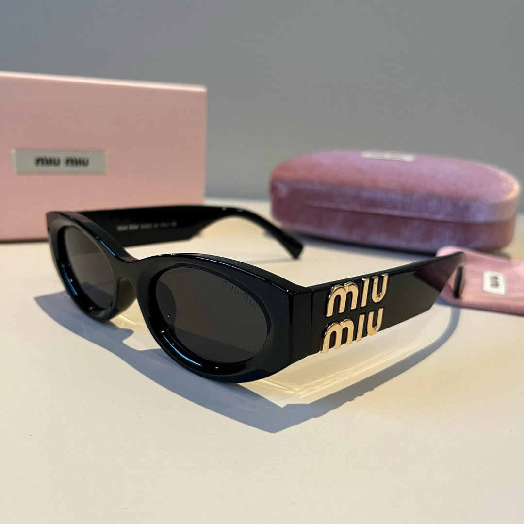 Miu Miu Cat-Eye Black Lens Sunglasses for Men & Women - 382962 - detail image 3