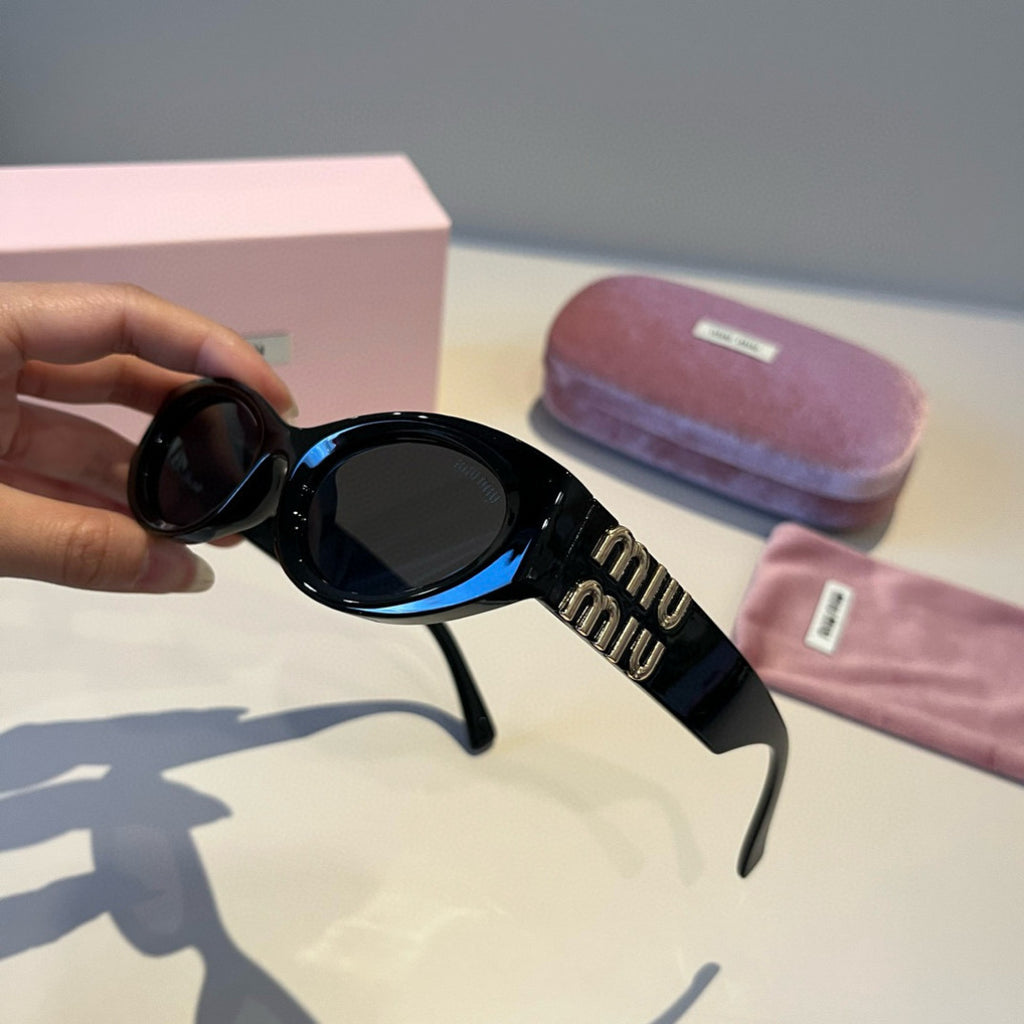 Miu Miu Cat-Eye Black Lens Sunglasses for Men & Women - 466143 - detail image 4