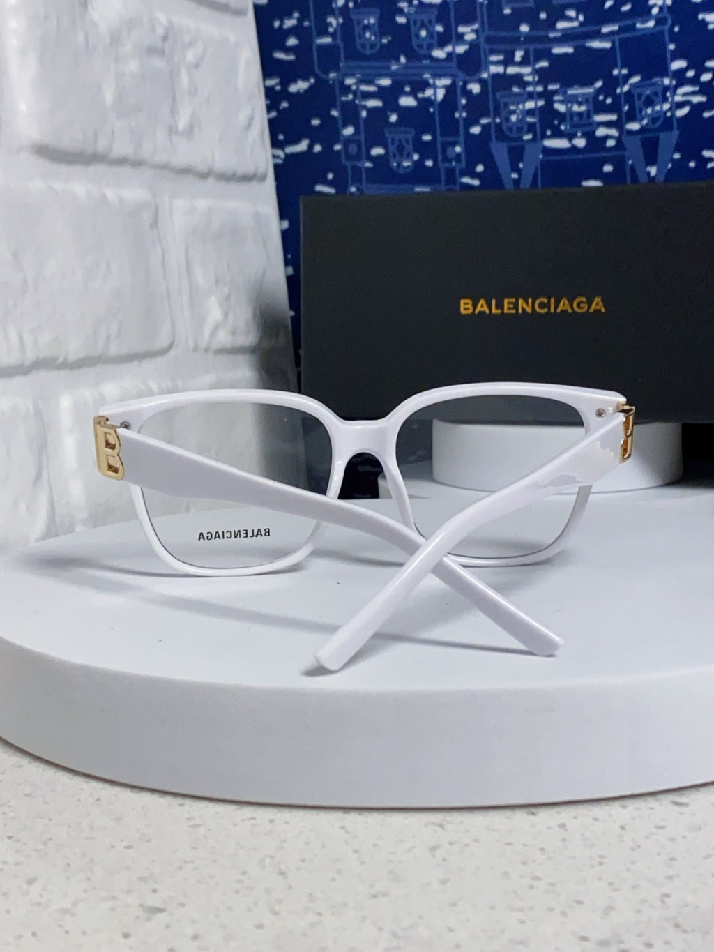 Balenciaga Folding Square Silver Lens Sunglasses for Men & Women - 416117 - detail image 3