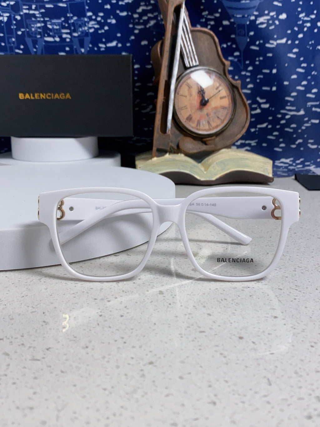 Balenciaga Folding Square Silver Lens Sunglasses for Men & Women - 416117 - detail image 9