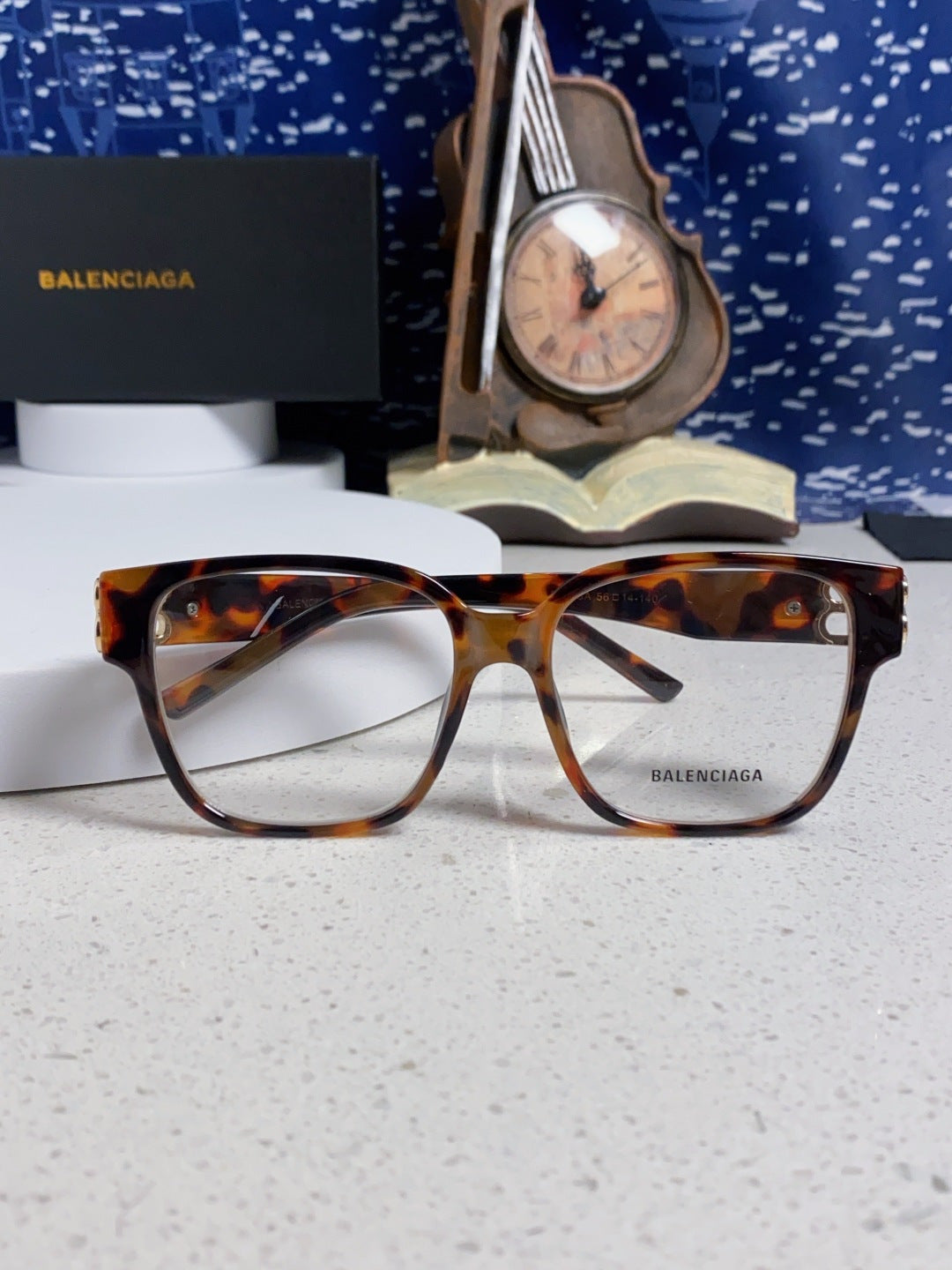 Balenciaga Folding Square Red Lens Sunglasses for Men & Women - 416118 - detail image 8