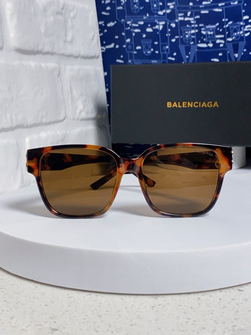 Balenciaga Folding Square Brown Lens Sunglasses for Men & Women - detail image 2