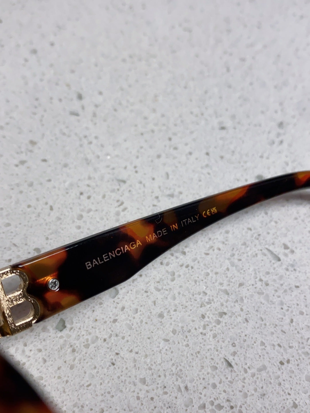 Balenciaga Folding Square Brown Lens Sunglasses for Men & Women - detail image 8