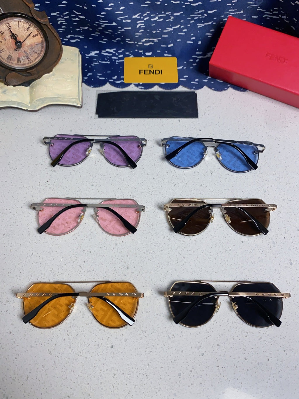 Fendi Lightweight Rimless Silver Lens Sunglasses for Men & Women - 449831 - detail image 10